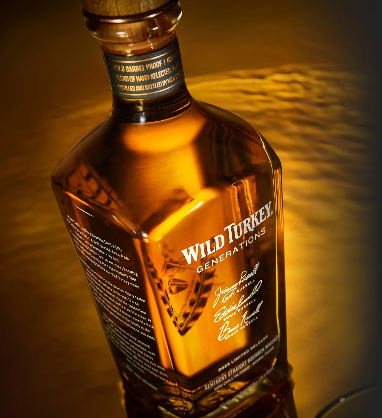 Limited edition Generations bourbon whiskey Wild Turkey enus